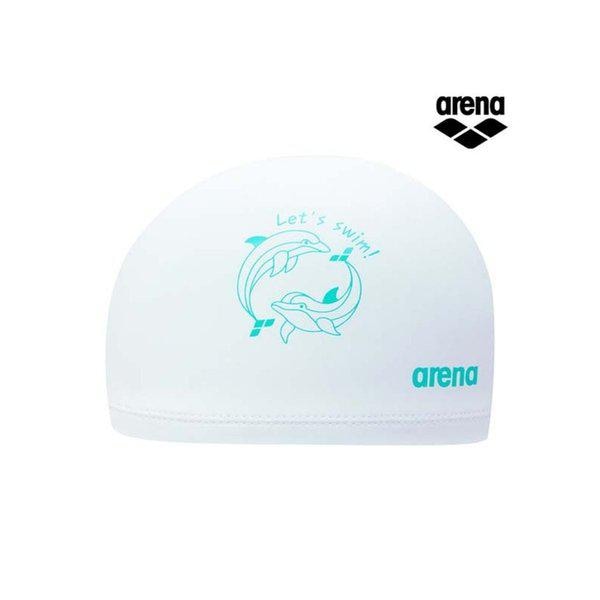 ドルフィン シリコンコーティング スイムキャップ A6AC1AL06WHT