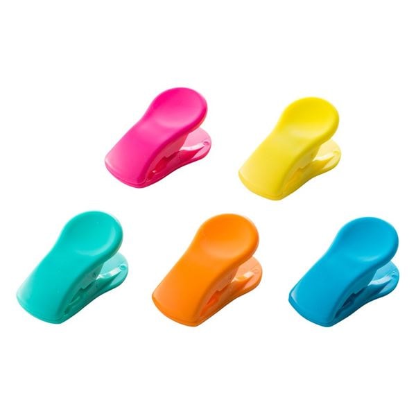 （まとめ） 袋止めクリップ/キッチン用品 5個入り 幅2奥行1.9高さ4cm メモクリップ クリップス 300個セット 52,307円