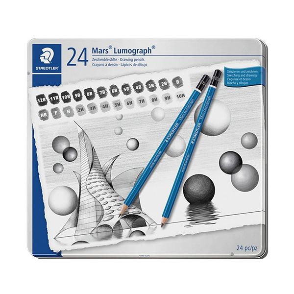マルス ルモグラフ製図用 高級鉛筆 24硬度セット 100 G24 1セット