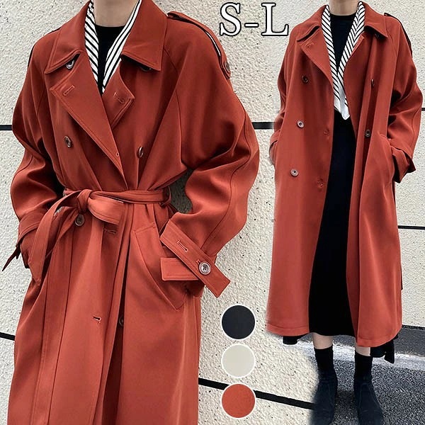 トレンチコート レディース 秋コート 小柄 スプリングコート 着やせ 大きいサイズ トレンチ コート 春 秋 アウター 秋物 ネイビー ベージュ 秋服 30代 40代 50代 お宮参り 通勤 就活 韓