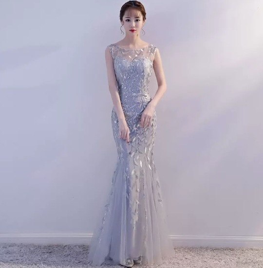 スパンコール ドレス 衣装 パーティードレス パーティドレス ロングドレス ステージドレス フォーマルドレス マーメイドドレス イブニングドレス ロング ロング丈 袖なし ノースリーブ ラウンドネック