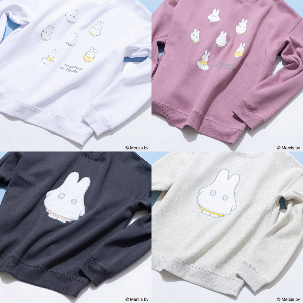 miffy ミッフィー Dick Bruna ディック・ブルーナ オリジナルデザイン 裏起毛クルーネック スウェット