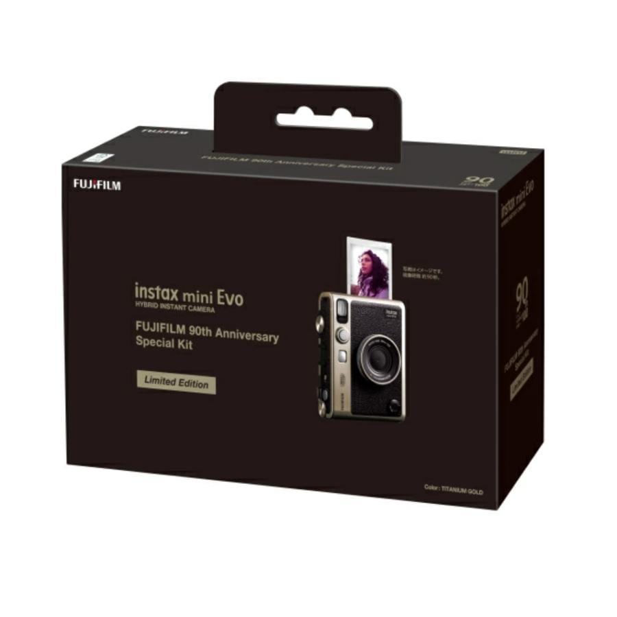 【新品】FUJIFILM 富士フイルム instax mini Evo 90th Anniversary Special Kit ゴールド