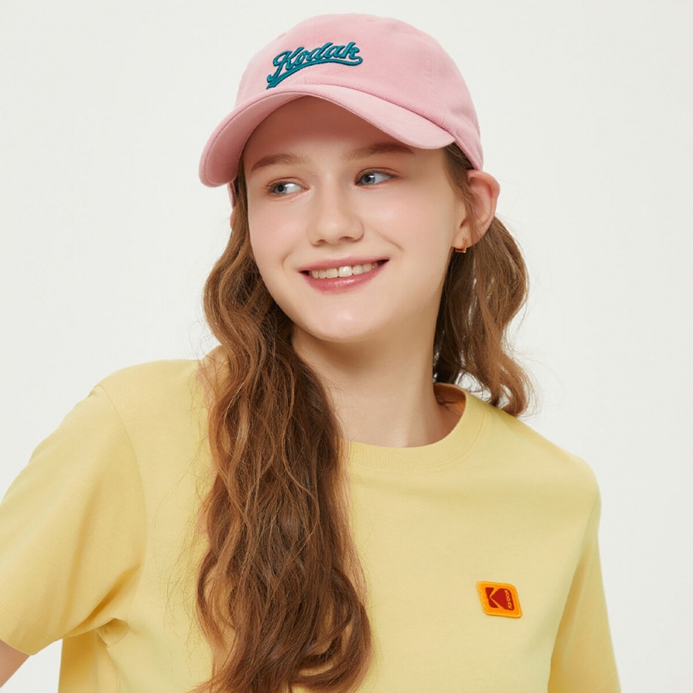 コダックアパレル レタリング リラックスフィット ボールキャップ PINK