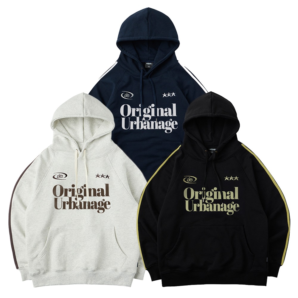 オリジナル Urbanage ラグラン オーバーサイズ フーディー (3色)