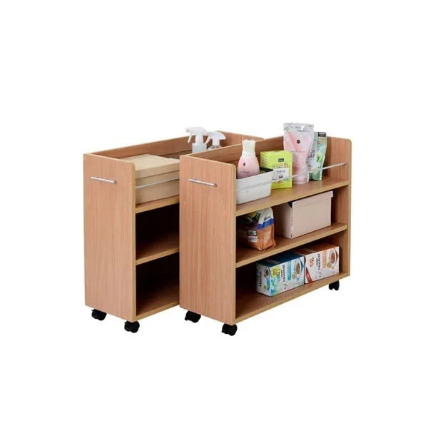 押し入れ 収納ラック 2個セット キャスター付き SGT-0137-NA ナチュラル 11,150円