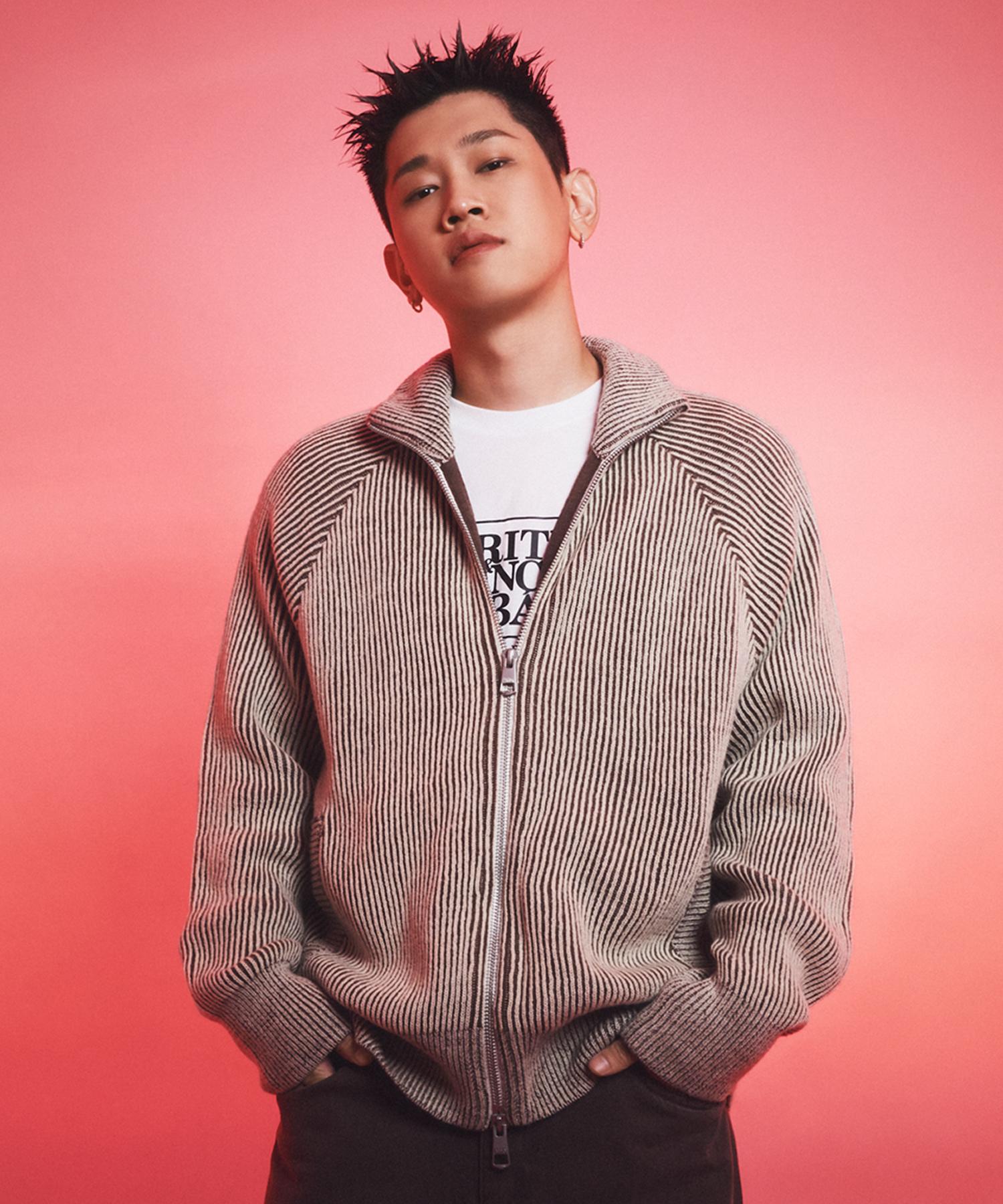 【MARITHEFRANCOISGIRBAUD】 COLORED RIBBED ZIPUP CARDIGAN : BROWN 22,050円