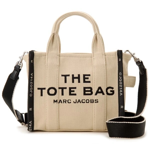 マークジェイコブス トートバッグ ベージュ M0017025 001 THE TOTE BAG JACQUARD SMALL TOTE WARM SAND 並行輸入品