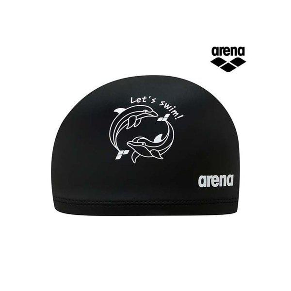 ドルフィン シリコンコーティング水泳帽 A5AC1AL06BLK