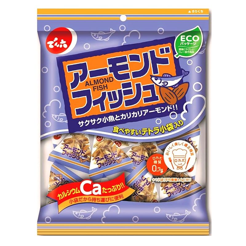 でん六 小袋アーモンドフィッシュ 72ｇ×12個