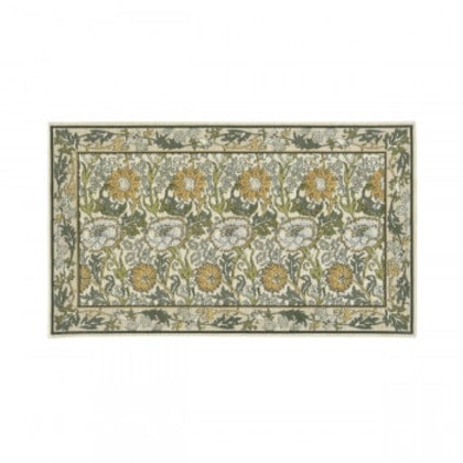 川島織物セルコン Morris Design Studio ピンクアンドローズ マット 約46×79cm FH1718A Y イエロー