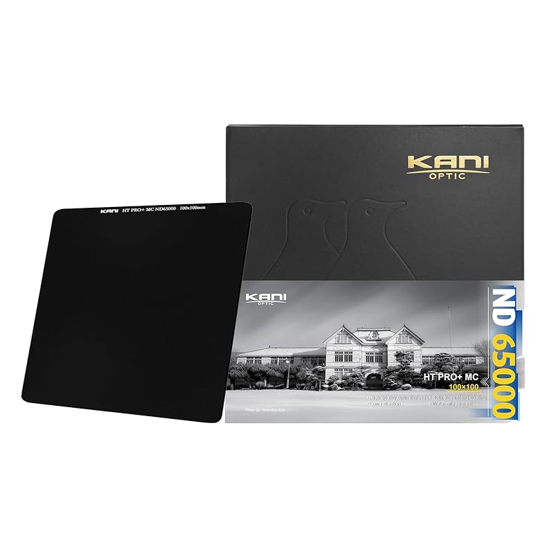 KANI 100mm幅 角型フィルター NDフィルター HT PRO+ MC ND65000 100×100mm 減光効果16絞り分 色カブリ抑制 低反射 撥水 撥油 防汚 ナノコーティング 8186