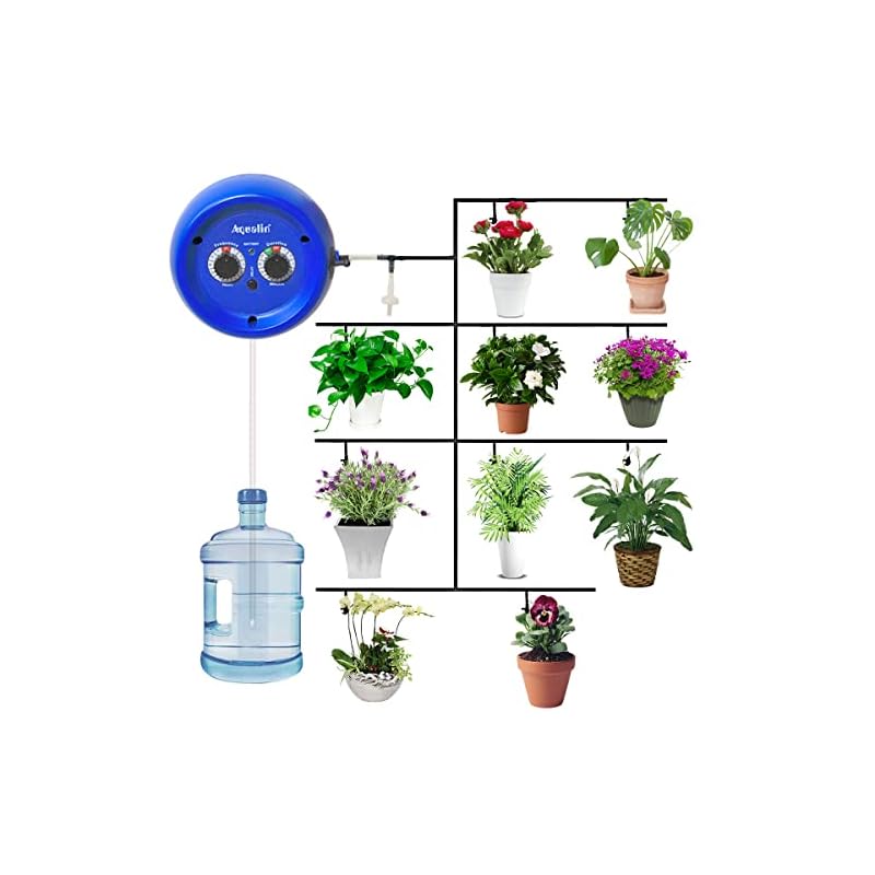 【国内即発】屋内鉢植え 植物用 DIYマイクロ点滴灌漑キット 散水 散水タイマー 灌漑システム コントローラー 10鉢対応