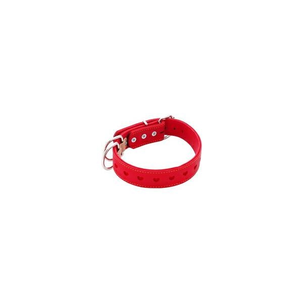 【1ケース】【お取り寄せ対象品】ペティオ ハーティ平首輪 30mm レッド(1コ入) *6個