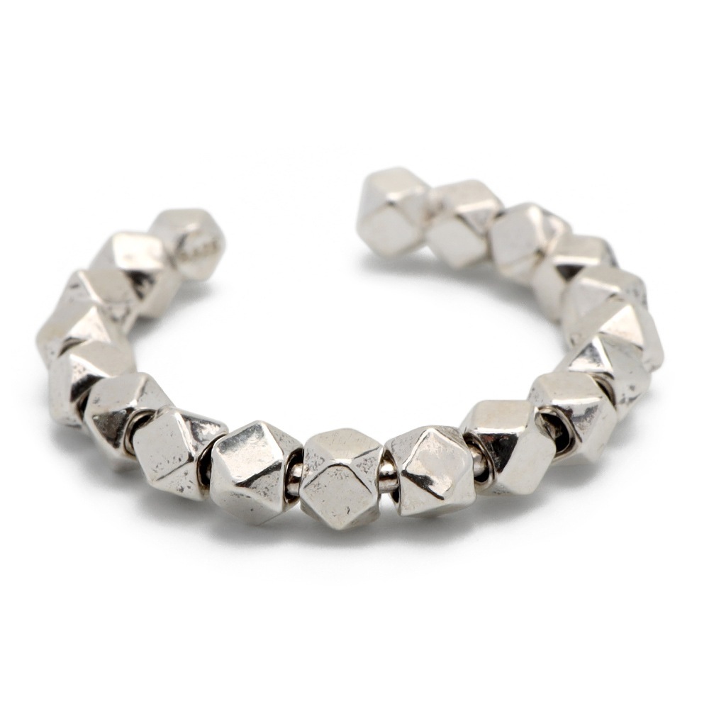 925 ころんとしたフォルムが可愛い石ころリング [cr551]