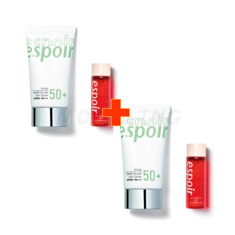 1+1espoirウォーター スプラッシュ 日焼け止め フレッシュ (SPF50+ PA++++)+クレンジングオイル 5,053円