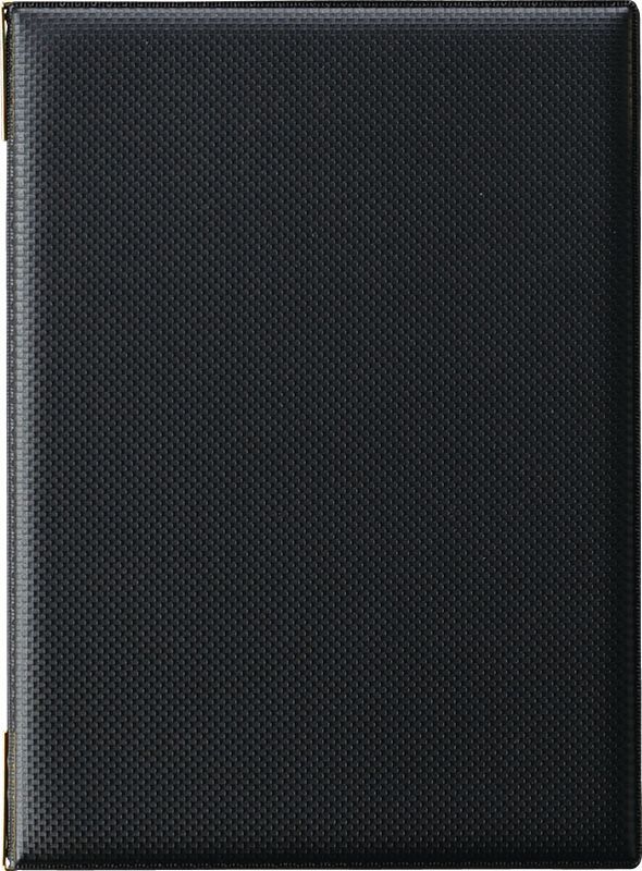 （まとめ買い）店舗用品 カーボンタイプメニューブック ピンタイプ B5/6ページ LB-932 ブラック [x3]