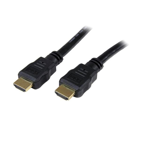 (まとめ)StarTechハイスピードHDMIケーブル HDMI-HDMIケーブル 4k対応 ブラック 5m HDMM5M 1本2セット