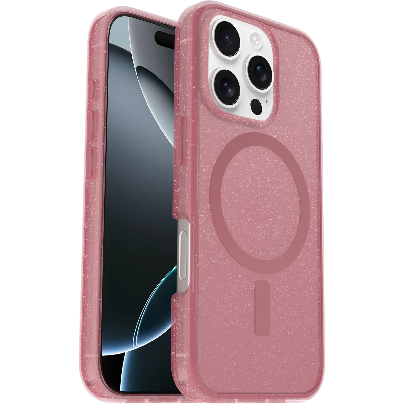 【OtterBox】全米No1ブランド 軍事規格の3倍の強度 iPhone 16 Pro用 耐衝撃 衝撃吸収 米軍MIL規格 Magsafe対応ケース Symmetry Clearシンブルベリー 【国
