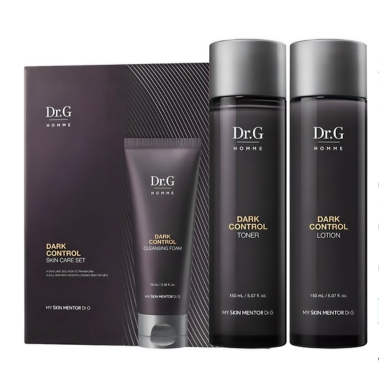 Doctor.G オム ダーク コントロール トナー 150ml + ローション 150ml + クレンジングフォーム 70ml セット 1個