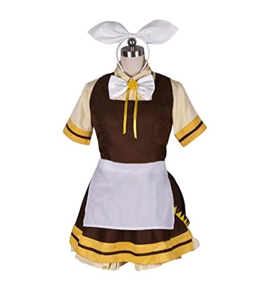 人柱アリス 鏡音リン 風 コスプレ衣装 イベント パーティー メイド服 仮装