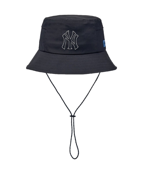【MLB】 GORE-TEX 3L RIPSTOP BUCKET HAT NY BLACK キャップ 正規品