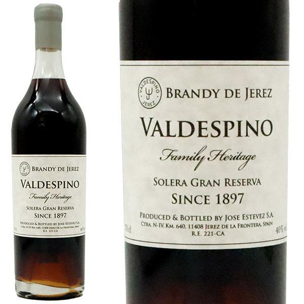[正規品]バルデスピノ ファミリー ヘリテージ ブランデー ソレラ グラン リゼルバ 700ml 40％ VALDESPINO FAMILY HERITAGE BRANDY