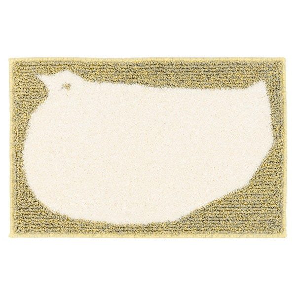 スミノエ 14302080 4570cm YE 洗える マット ウズラ 45×70cm イエロー メーカー直送