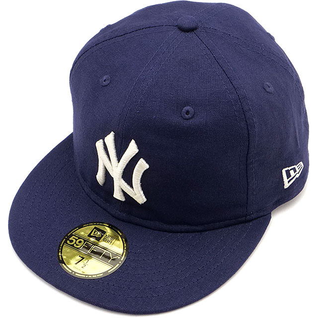 キャップ ニューヨーク・ヤンキース [14388815] 59FIFTY COTTON FLAX メンズ・レディース 帽子 MLB 綿麻素材 ネイビー 正規取扱店 5,049円