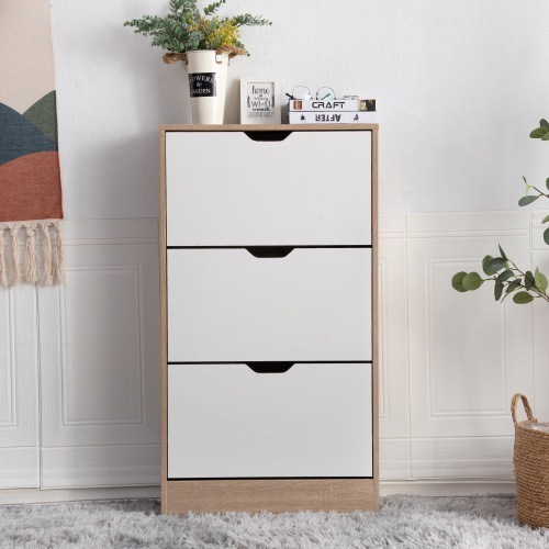 下駄箱 3段　シューズラック 玄関収納 引き出し ひとり暮らし スリム 靴収納 ラック 靴収納棚 おしゃれ