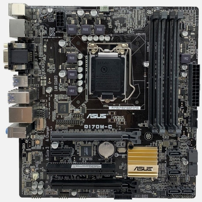 ASUS Q170M-C Intel Q170 LGA1151 DDR4 SATA3 HDMI DVI-D Motherboard