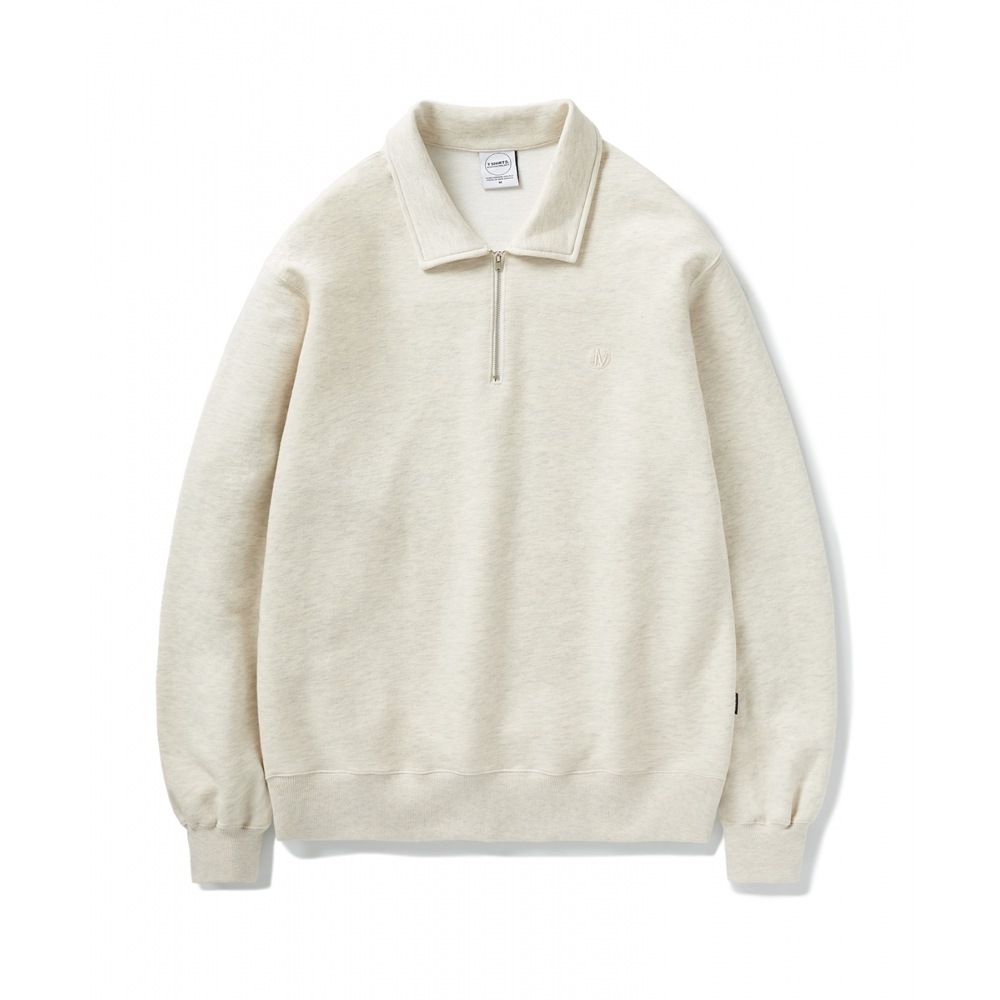 MINIMALPROJECT サークル ロゴ ハーフジップマントマン MZT707 [OATMEAL]