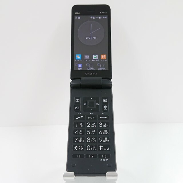 GRATINA KYF42 au ブラック 送料無料 本体 c10163 【中古】