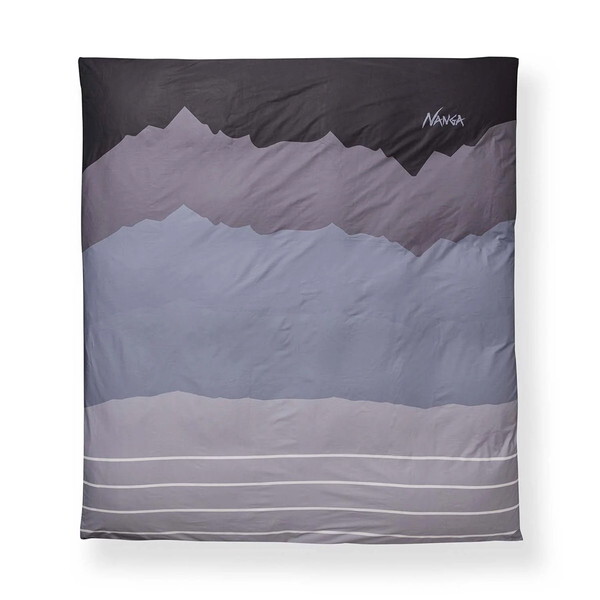 ナンガ DUVET COVER RIDGELINE GRADATION D BLACK DOUBLE NZ2454-4F404-B N0000824 デュベカバーリッジライングラデーション ダブル