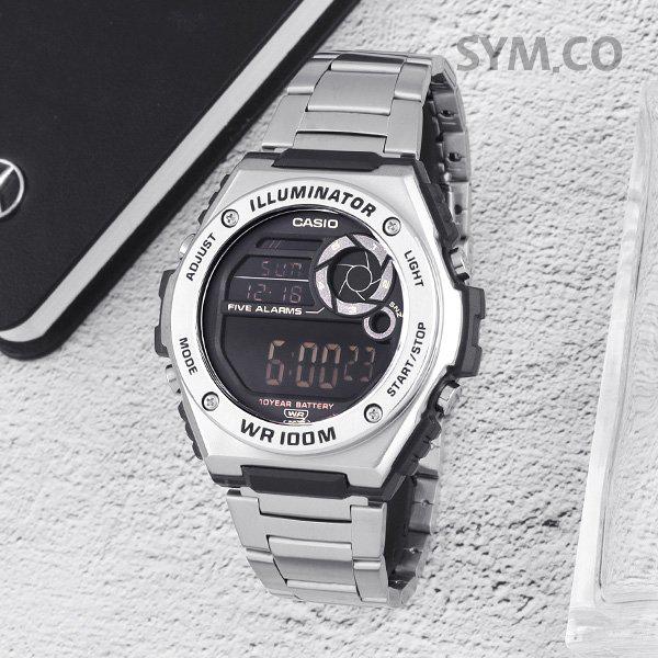 MWD-100HD-1B ダイバー スポーツ 防水 デジタル メンズ メタル 時計 d