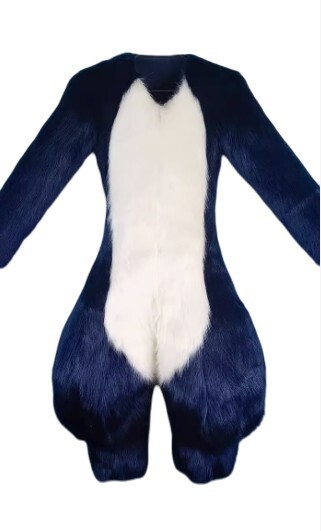 着ぐるみ ケモノ体 紺色 Aタイプ 全身 ケモノ ファースーツ ぬいぐるみ コスプレ コスチューム ☆着ぐるみ ケモノ体 フルスーツ 大きめ NO.12 グレー 全身 ケモノ