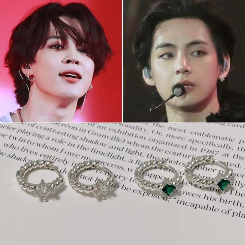 JUST BTS Vテテ,JIMIN 着用ピアス　ギフトフォトカード付き