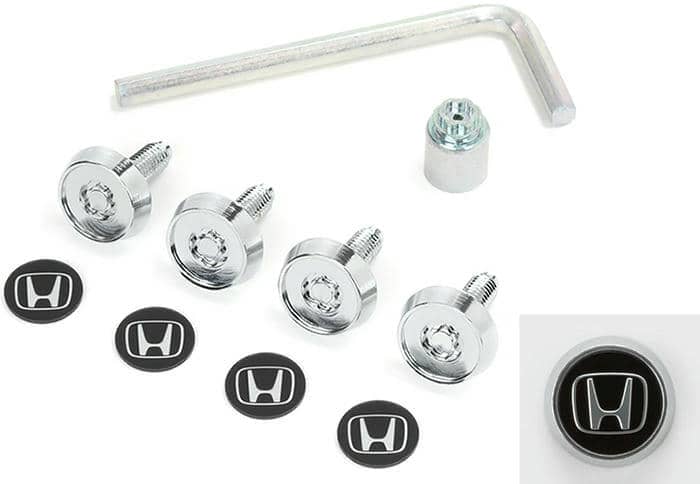 ホンダ ナンバープレートロックボルト ロゴステッカー付 ライセンスフレーム装備なし 08P25-PS5-001E