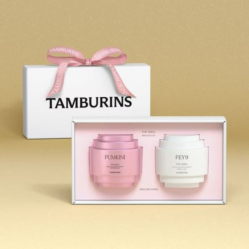 【年末ギフト】tamburins パフュームハンドクリーム 1+1セット pumkini/fey9/chamo/vein[ギフトラッピング対応]