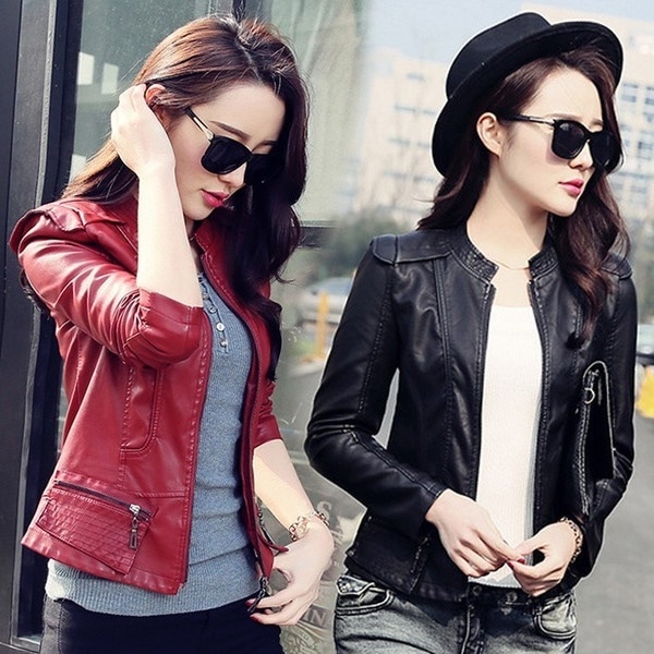 PUジャケット　レザージャケット レディース ライダースジャケット フェイクレザージャケット ブルゾン アウター コート 革ジャン