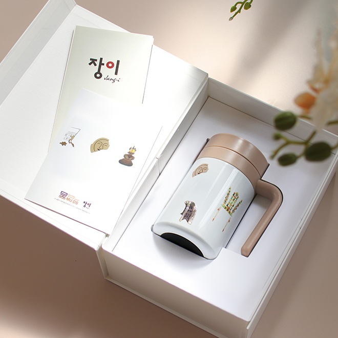 韓国タンブラー 慶州博物館 名品 螺鈿ウォーターボトル 420ml 韓国伝統工芸品 博物館グッズ プレミアム