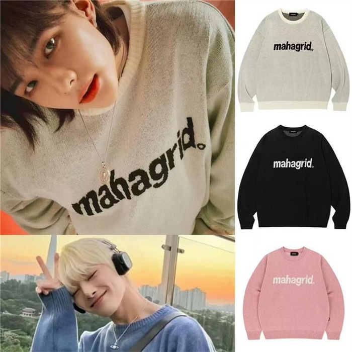 STRAY KIDSコラボ商品/ユニセックス/ BASIC LOGO /韓国ファッション/アウター/ニット/セーター【並行輸入品】