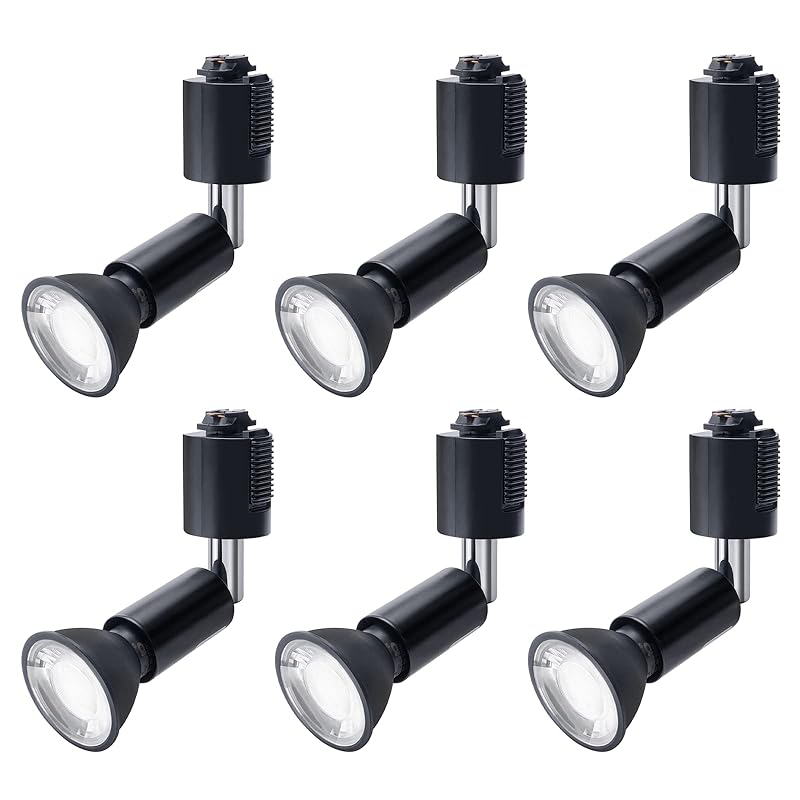 DiCUNO ダクトレール用スポットライト E11口金 LED電球付き ライティングバー用スポットライト 6W 60Wハロゲン電球相当 LEDスポットライト 昼白色 5000k ダクトレール用器具 ブ