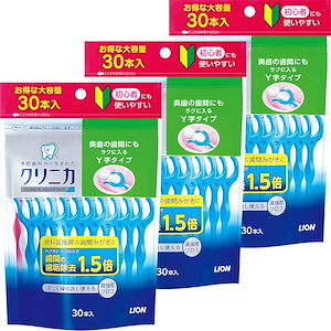 クリニカ アドバンテージ デンタルフロス Y字タイプ 30本入×3個