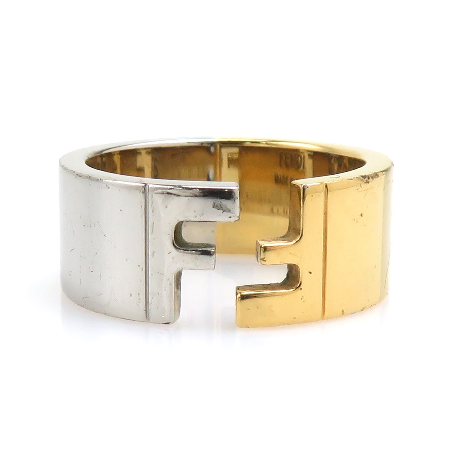 フェンディ FENDI リング・指輪 メタル シルバー×ゴールド メンズ 18.5号 56327a