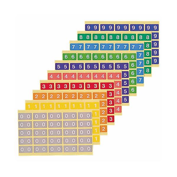 (まとめ) ライオン事務器 カラーナンバーラベルL数字6 KL-2-6 1パック(250片:25片×10シート) (×10セット)
