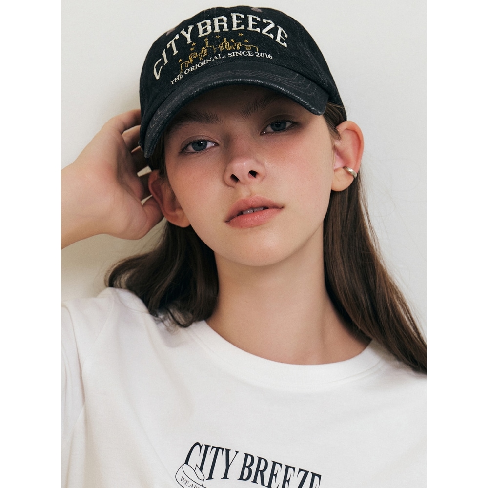 シティブリーズスターライトシティデニムボールキャップブラック