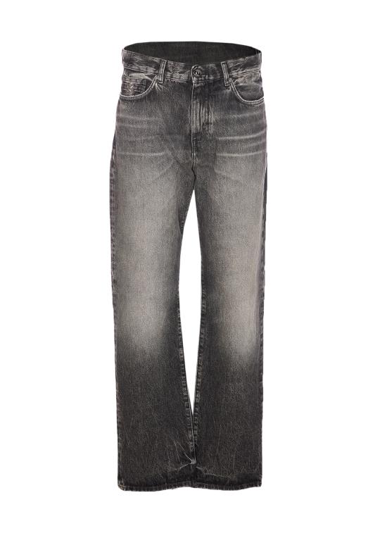 VERSACE Men Denim Pants 1017775 1A160531D980 Grey