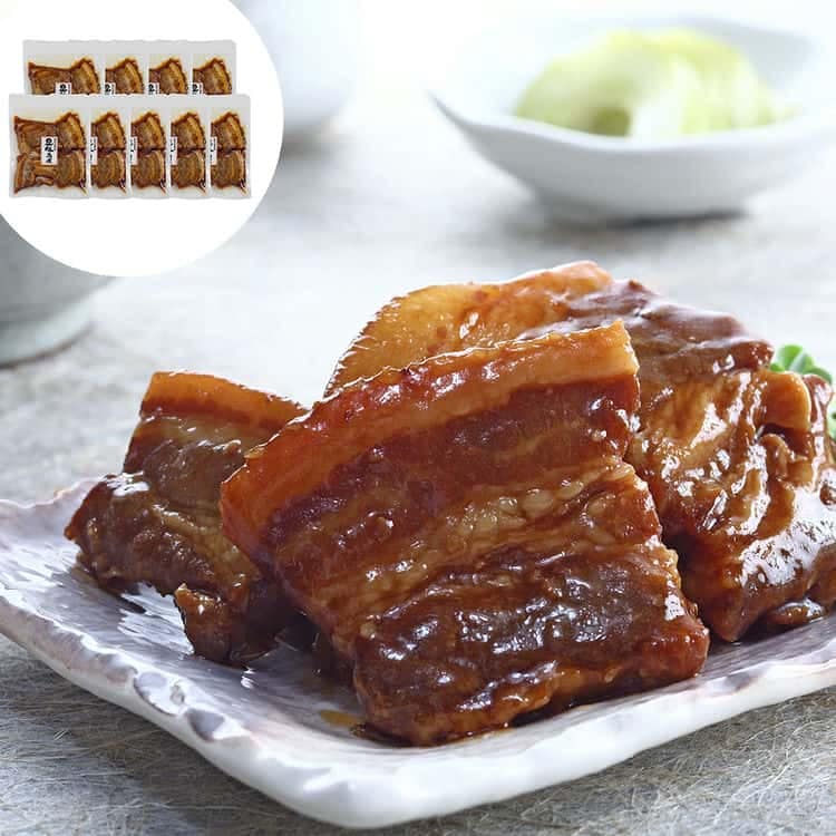 鹿児島県産 黒豚使用 豚角煮 190g (固形量150g 個包装)9 離島は配送不可 930088 お歳暮 お中元 お土産 ご進物 ギフト 贈り物に最適