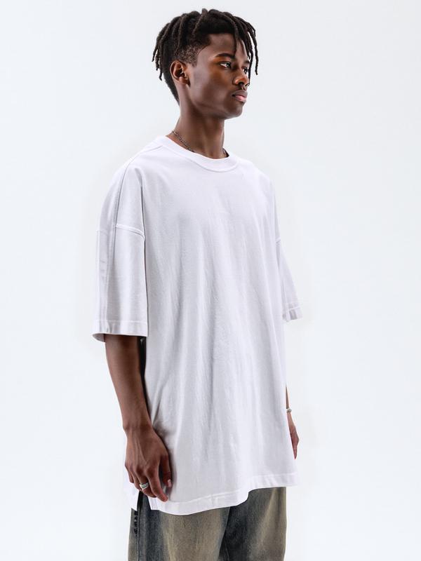 サイドスリットオーバーTシャツ ホワイト